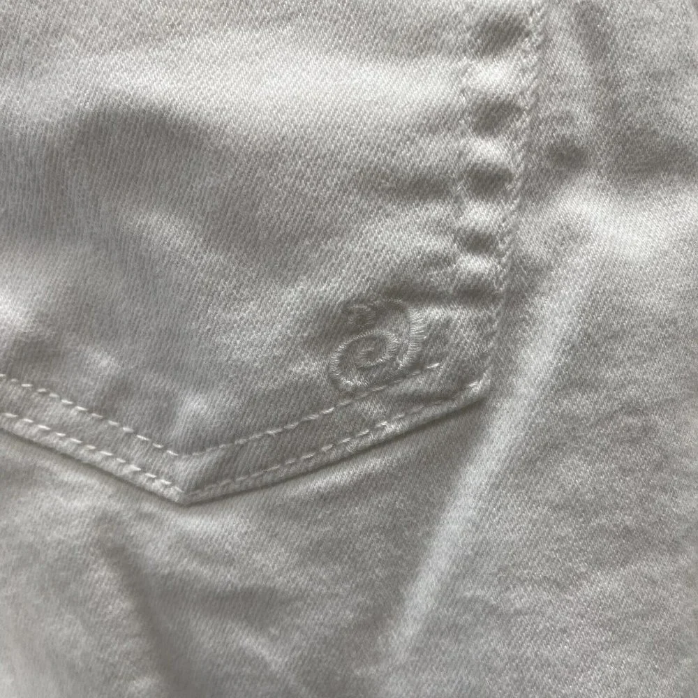 Indigo Rein Womens Juniors Shorts 9 28 Mid Rise Cut Off Stretch Jeans White - Picture 4 of 6